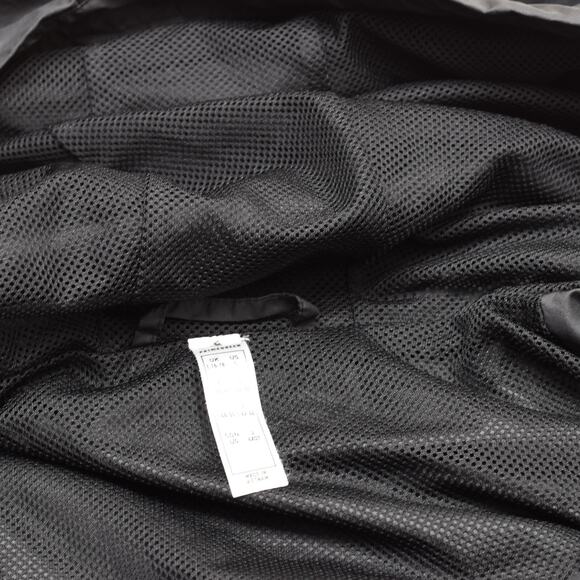 Adidas Women Full Zip Jacket Hooded Polyester Black Size L Windbreaker Mesh Line - Picture 7 of 8